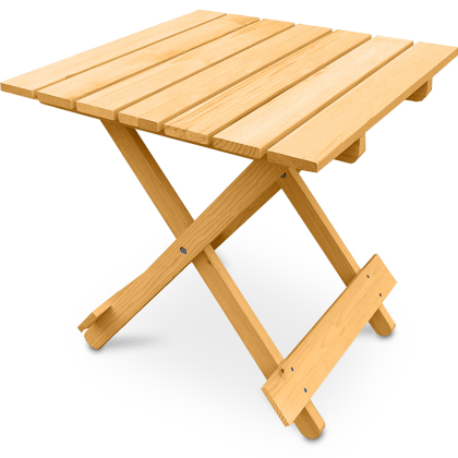 Buy Garden Table - Adirondack Wood Side Table  - Anela Natural wood 60007 - in the EU 