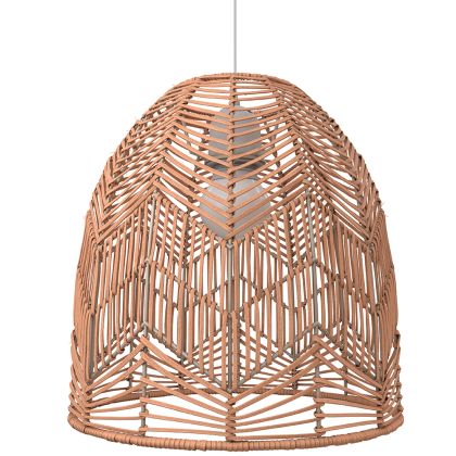 Buy Hanging Lamp Boho Bali Design Natural Rattan - Tuan Light natural wood 60030 home delivery 