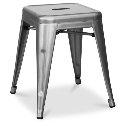 Buy Industrial Design Stool - 45cm - New Edition - Metalix Silver 60139 at MyFaktory 