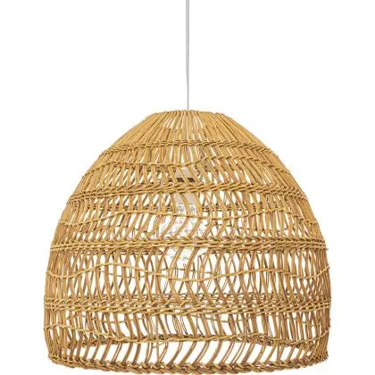 Buy Rattan Ceiling Lamp - Boho Bali Design Pendant Lamp - 60cm - Seam Natural wood 60440 at MyFaktory 
