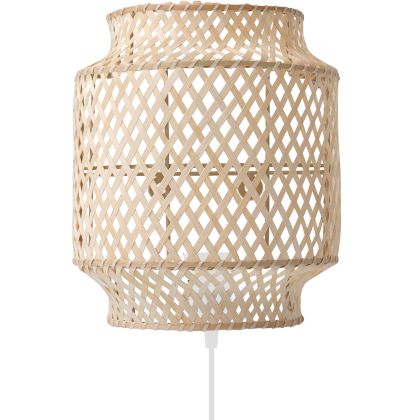 Buy Bamboo Wall Lamp Shade, Boho Bali Style - Lorna Natural 60485 in the Europe 