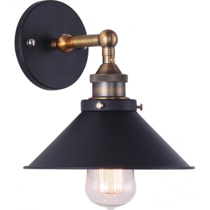 Buy Wall Sconce Lamp - Vintage Design - Joey Black 50862 - in the EU 