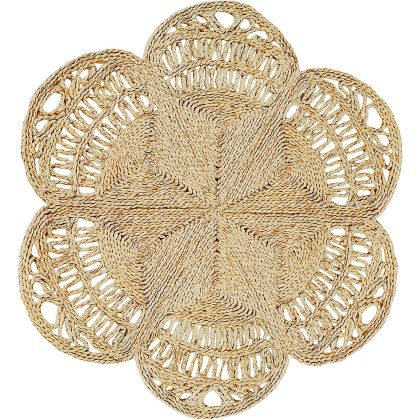 Buy Round Jute Rug - Boho Bali - 100 CM - Bacu Natural 61092 with a guarantee 