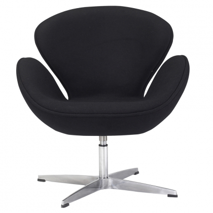 Buy Armchair with armrests - Fabric upholstery - Svinia Black 13662 with a guarantee 