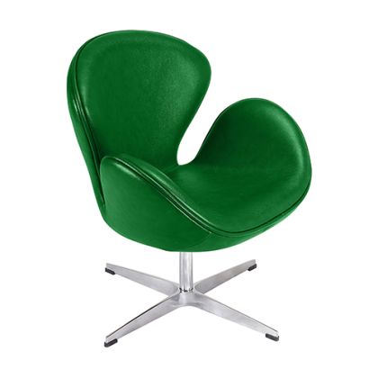 Buy Swin Chair - Faux Leather Green 13663 in the Europe 
