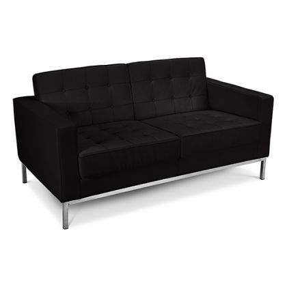 Buy Design Sofa Kanel  (2 seats) - Faux Leather Grey 13242 home delivery 