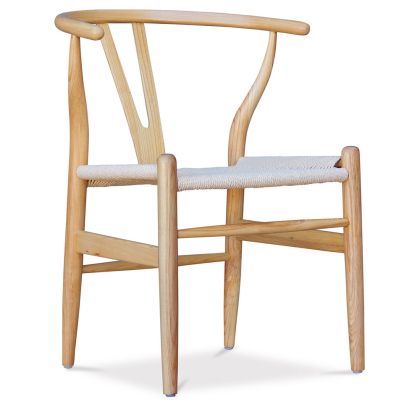 Buy Dining Chair Scandinavian Design Wooden Cord Seat - Wish Black 16432 - in the EU 
