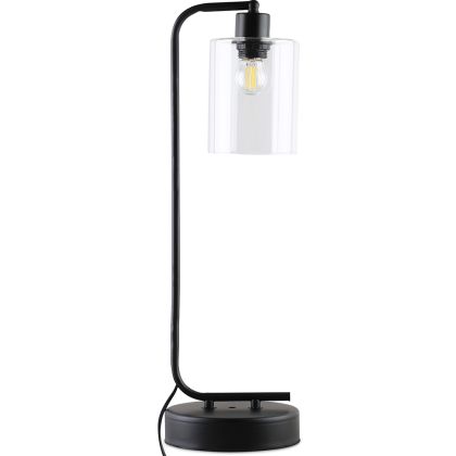 Buy Flavia desk lamp - Metal and glass Black 59583 with a guarantee