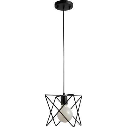 Buy Ceiling Lamp - Industrial Design Pendant Lamp - Star Black 58230 - prices