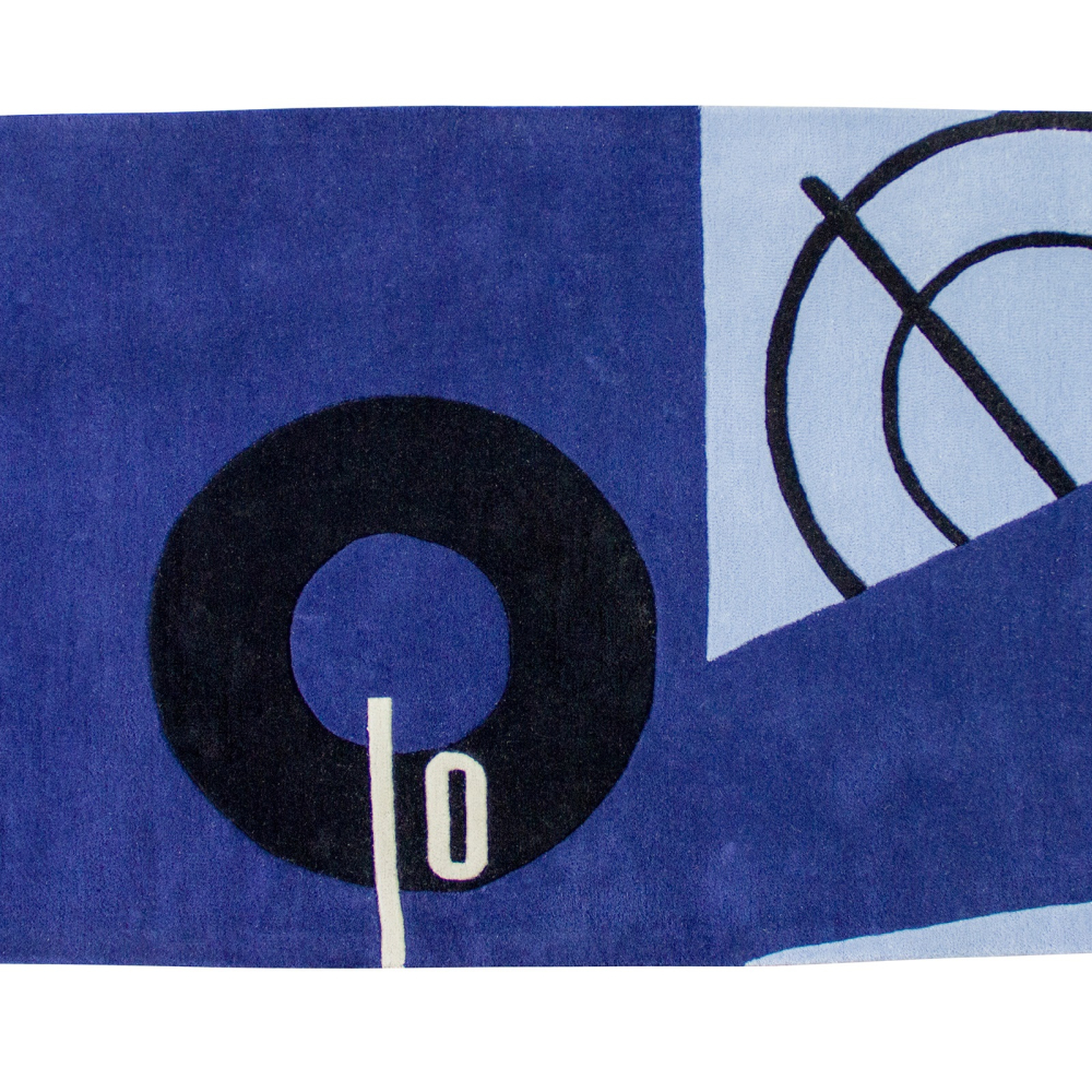 Buy Designer Wool Rug - Blue Marine Blue 38768 - in the EU