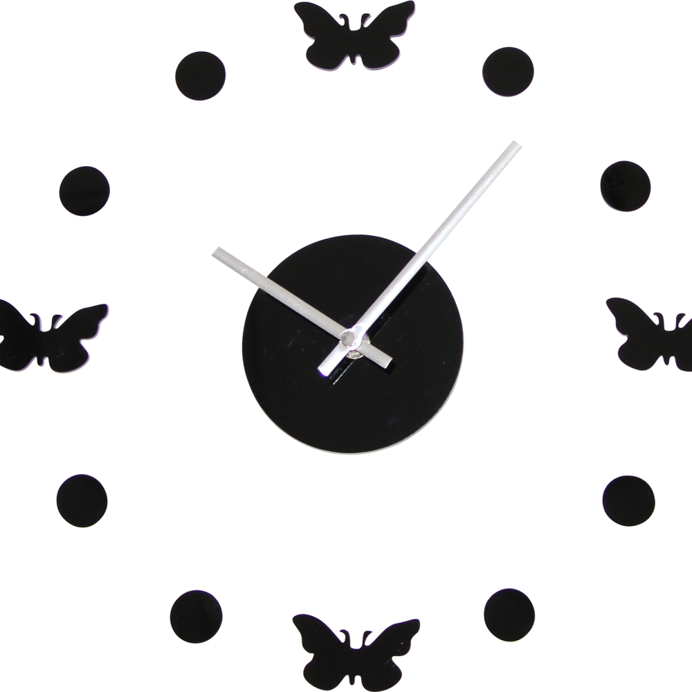 Buy 4 Butterflies Wall Clock Unique 54920 - in the EU