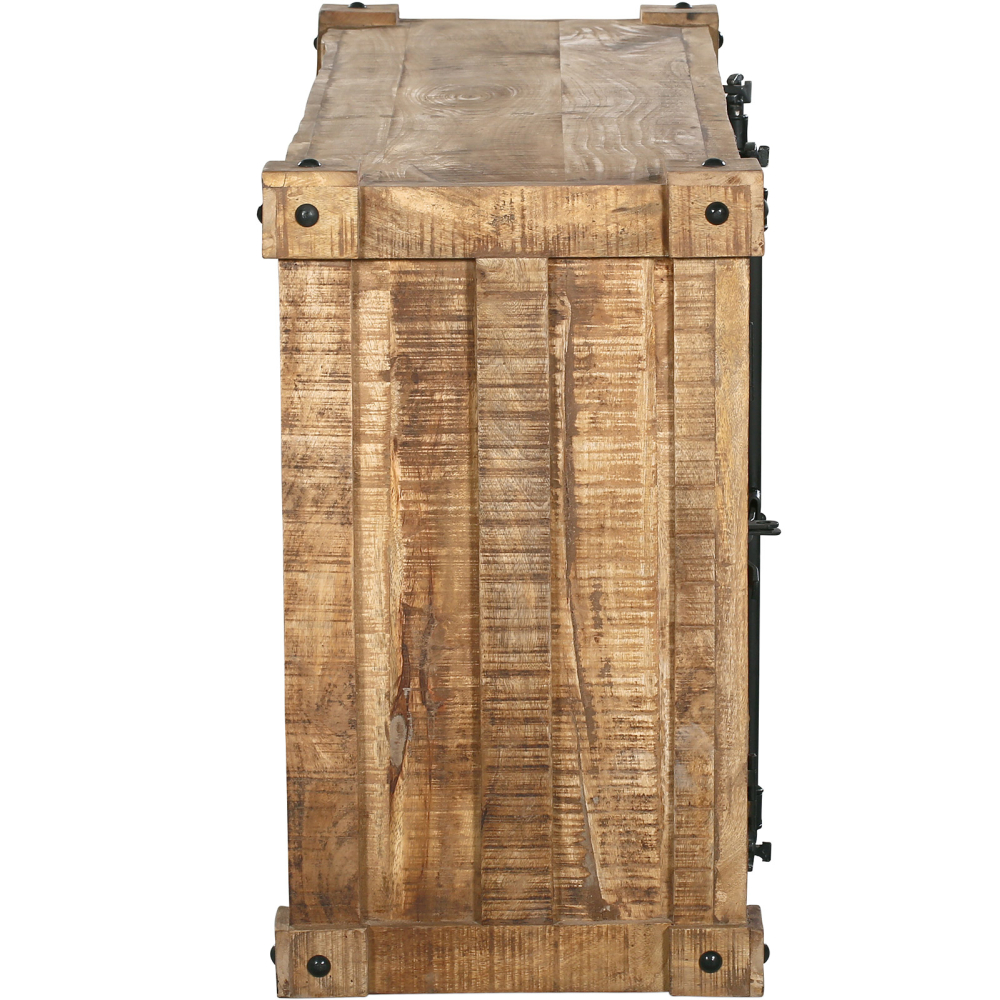 Buy Wooden Sideboard - Industrial Design - 2 doors - Tunker Natural wood 58890 - prices
