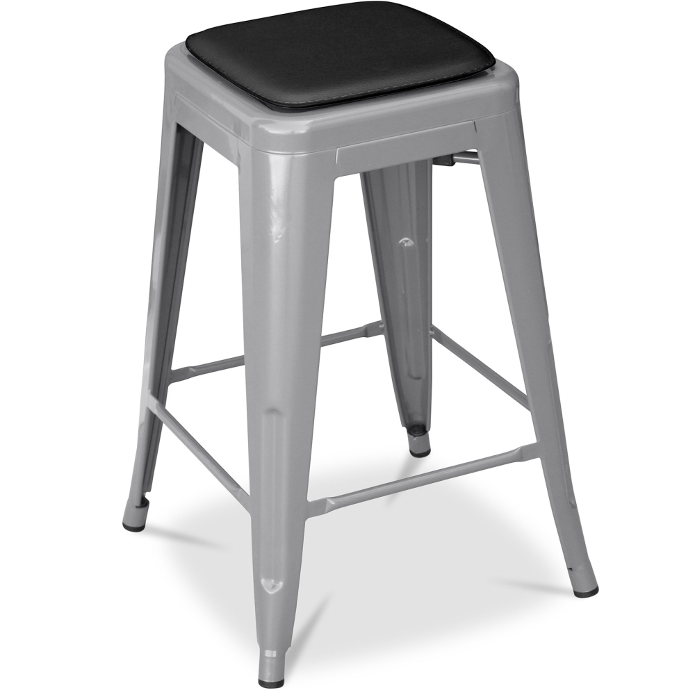 Buy Square Cushion for Bistrot Metalix stool Black 58992 with a guarantee