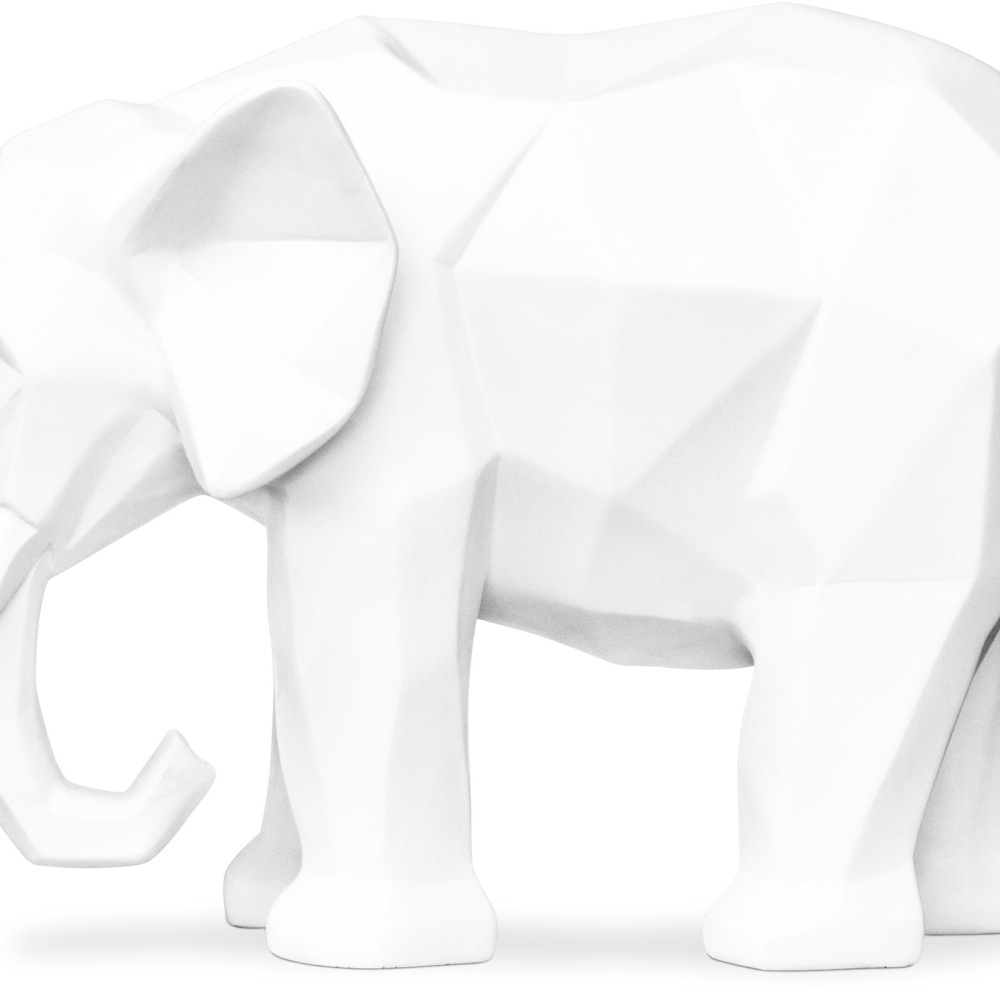 Buy Decorative Elephant Figure - Matte White - Fanto White 59009 - in the EU
