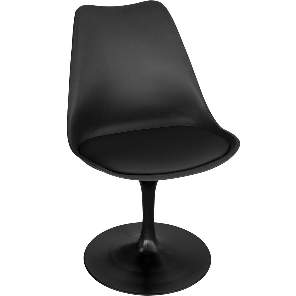 Buy Dining Chair - Black Swivel Chair - Tulipa Black 59159 in the Europe