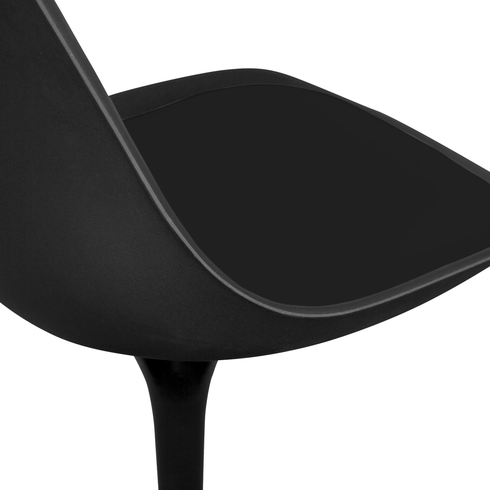 Buy Dining Chair - Black Swivel Chair - Tulipa Black 59159 - prices