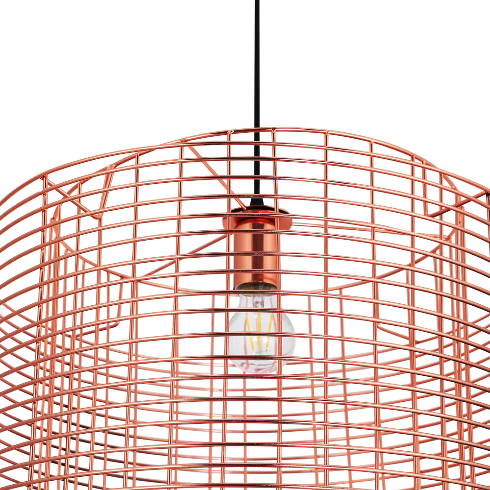 Buy Wire Structure Hanging Lamp Rose Gold 59909 at MyFaktory