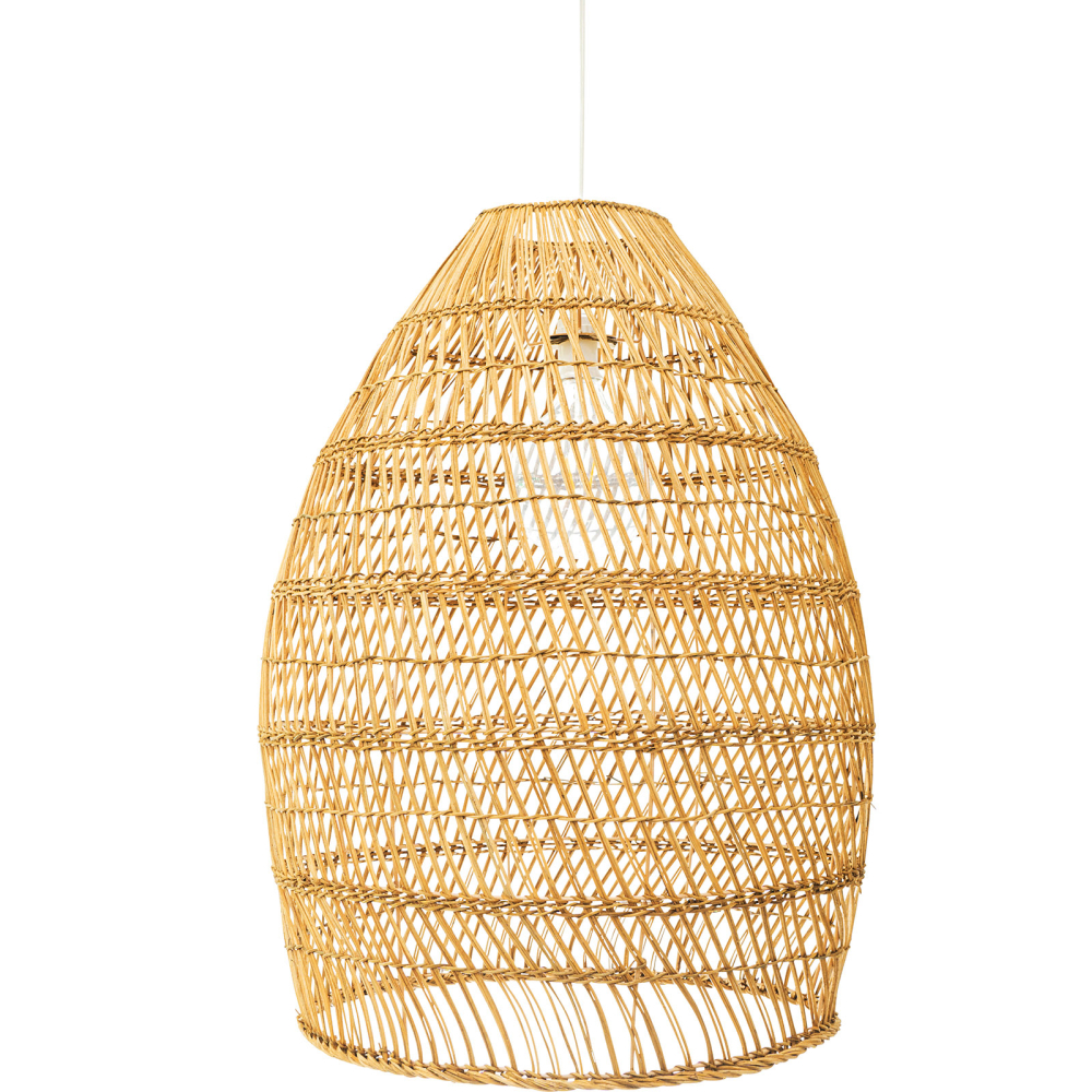 Buy Hanging Lamp Boho Bali Design Natural Rattan - Tuyen Natural wood 60036 - in the EU