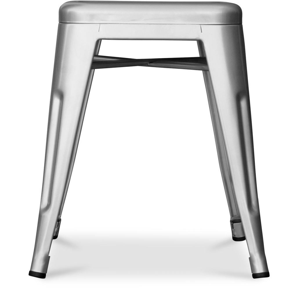 Buy Industrial Design Stool - 45cm - New Edition - Metalix Silver 60139 - prices