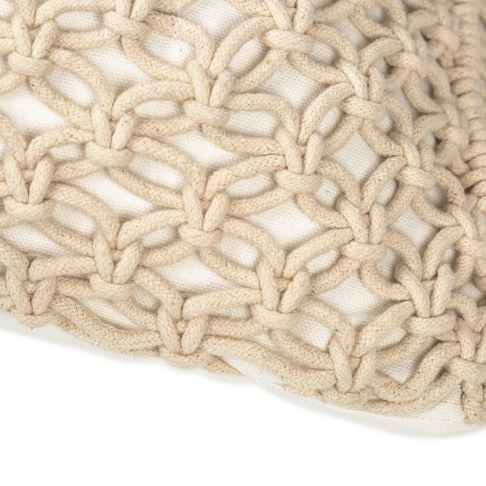 Buy Square Cotton Cushion in Boho Bali Style cover + filling - Stella Blue 60229 in the Europe