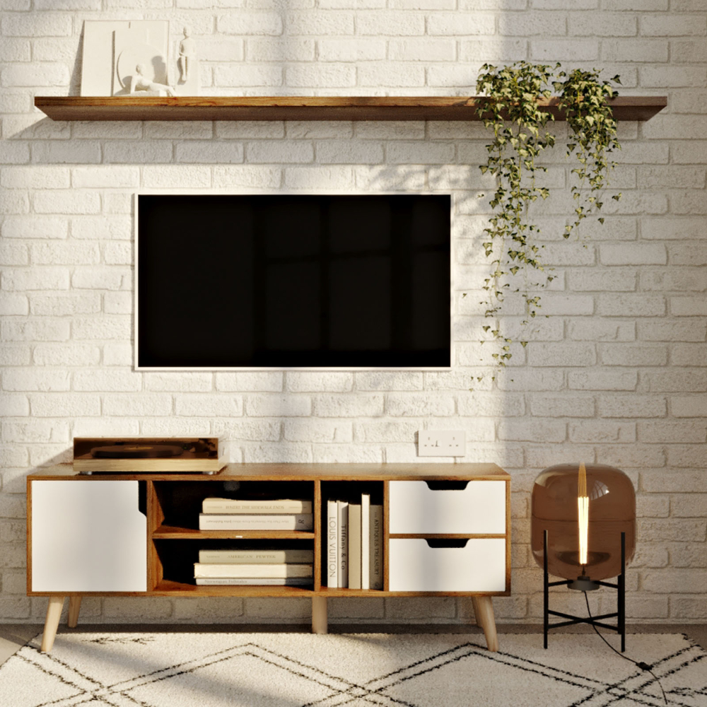 Buy Table lamp in modern design, metal and glass - Crada Amber 60396 at MyFaktory