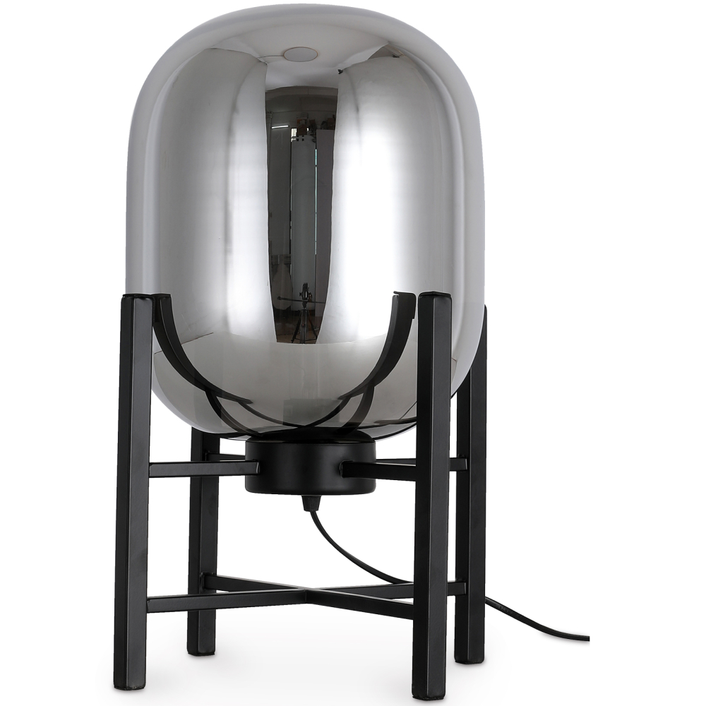 Buy Table lamp in modern design, metal and glass - Crada Amber 60396 in the Europe