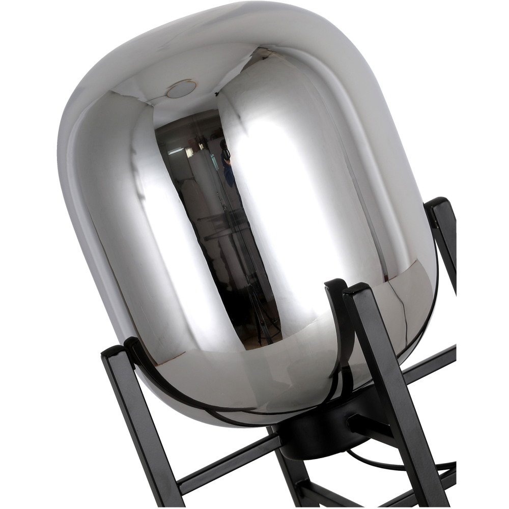 Buy Table lamp in modern design, metal and glass - Crada Amber 60396 home delivery