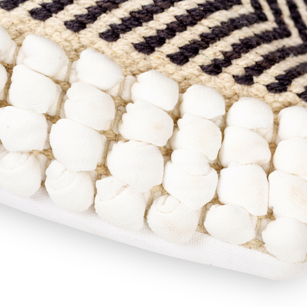 Buy Square Cotton Cushion in Boho Bali Style cover + filling - Rose Black 60192 in the Europe