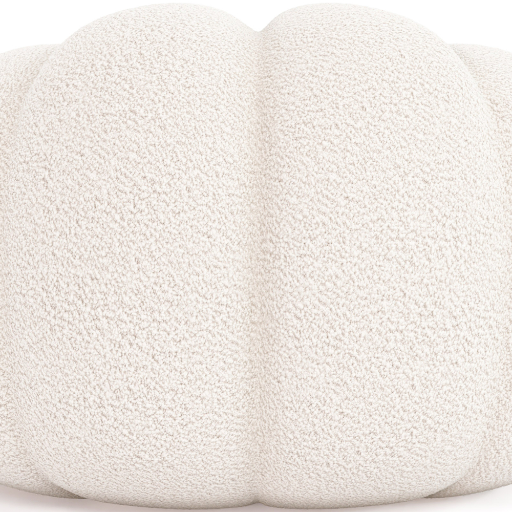 Buy Upholstered Armchair with Ottoman - White Boucle - Calera White 60542 - in the EU