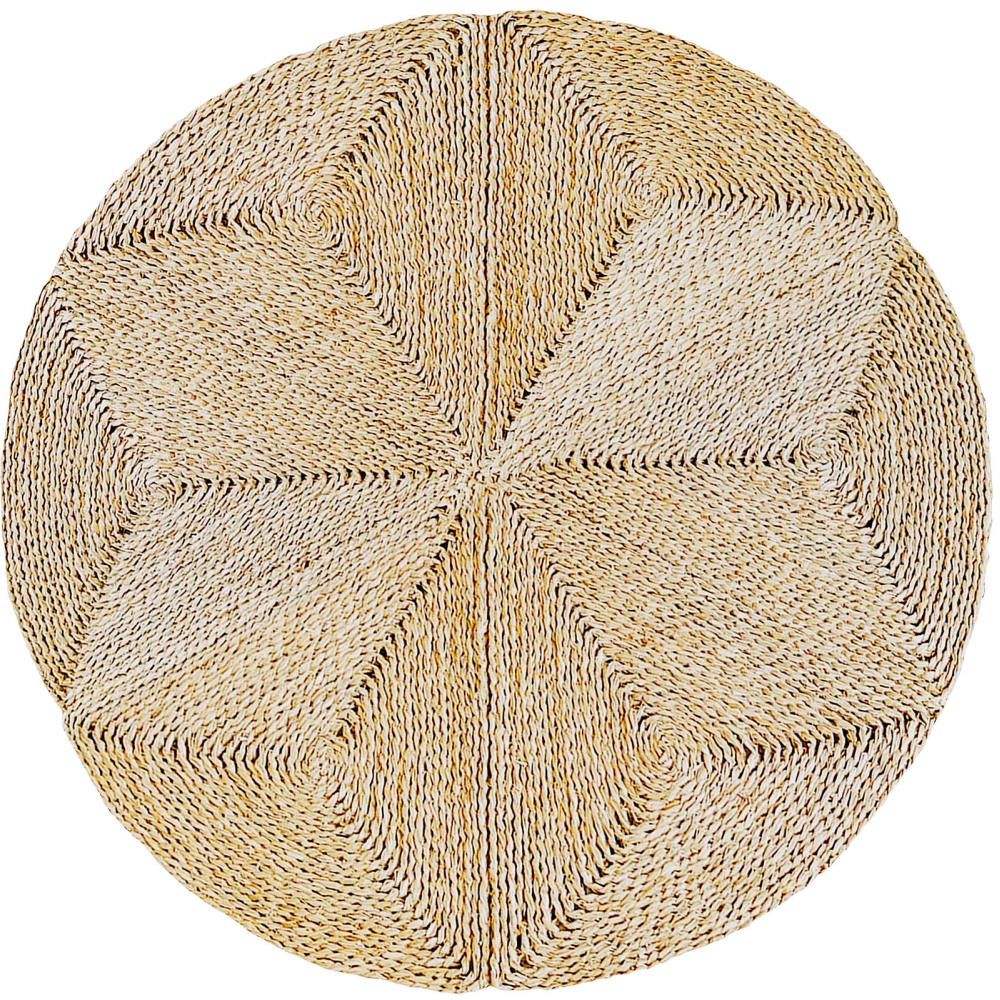 Buy Round Jute Rug - Boho Bali - 150 CM - Ubba Natural 61082 - in the EU