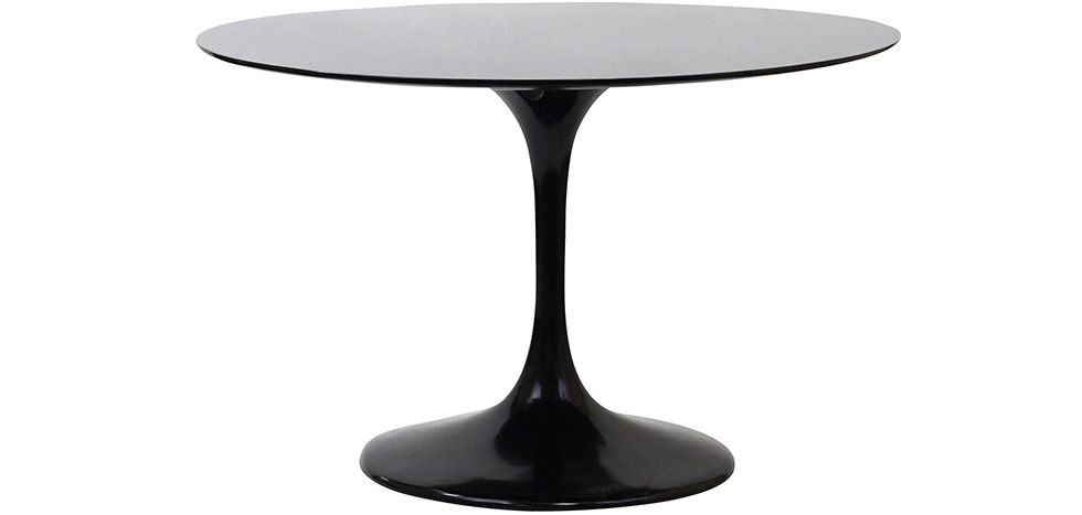Buy Round Fiberglass Tulipa Table - 120cm Black 15418 - in the EU