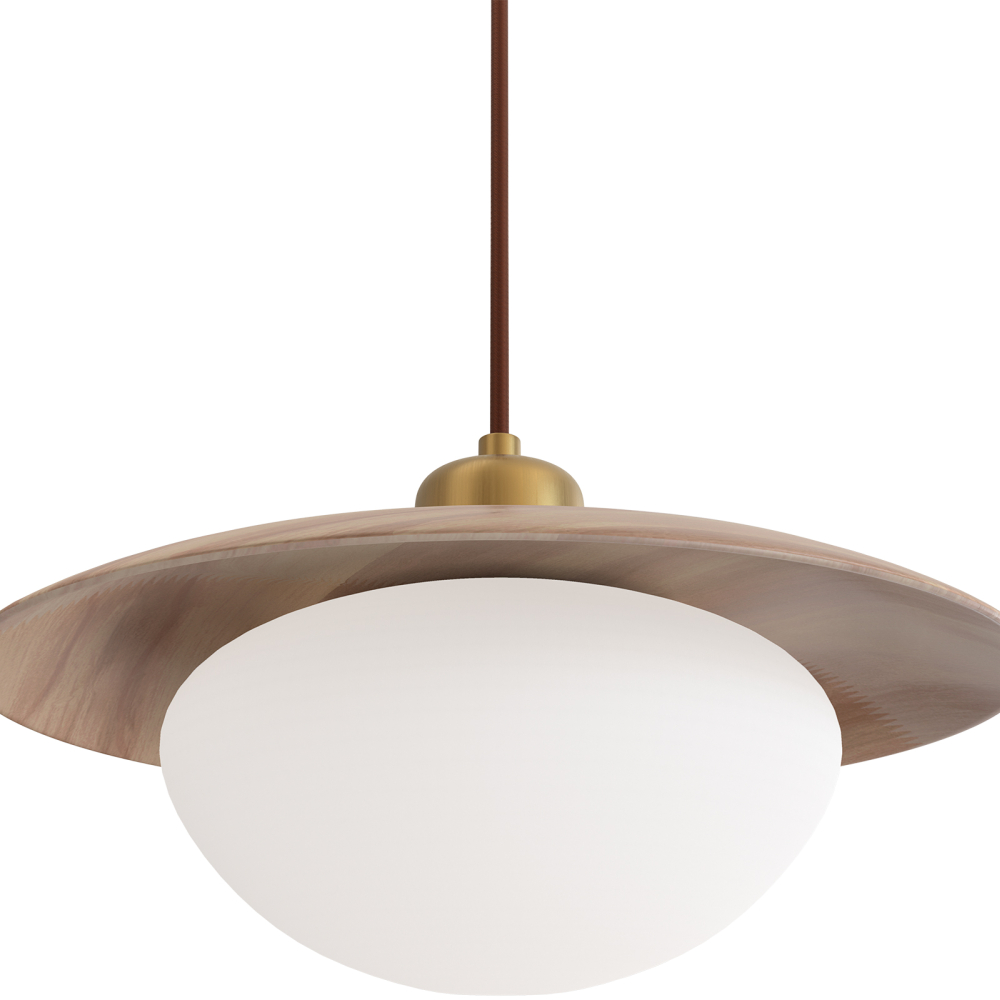 Buy Ceiling Pendant Lamp - Wood - Hapa Natural 61218 home delivery