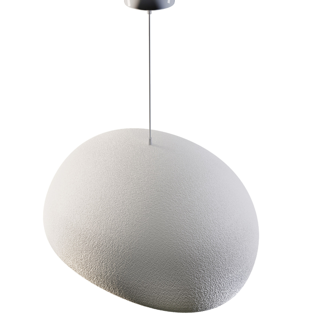 Buy Resin Pendant Lamp - 40CM - Moon White 60671 with a guarantee