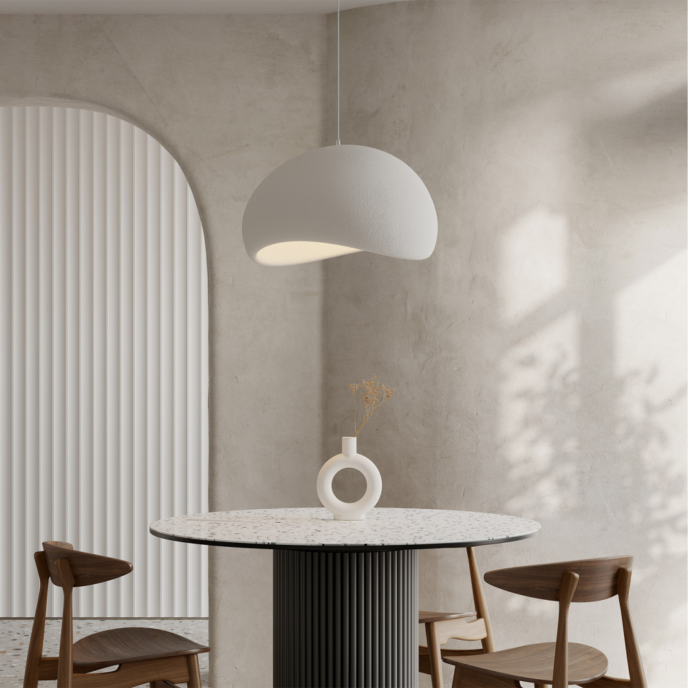 Buy Resin Pendant Lamp - 40CM - Moon White 60671 - prices
