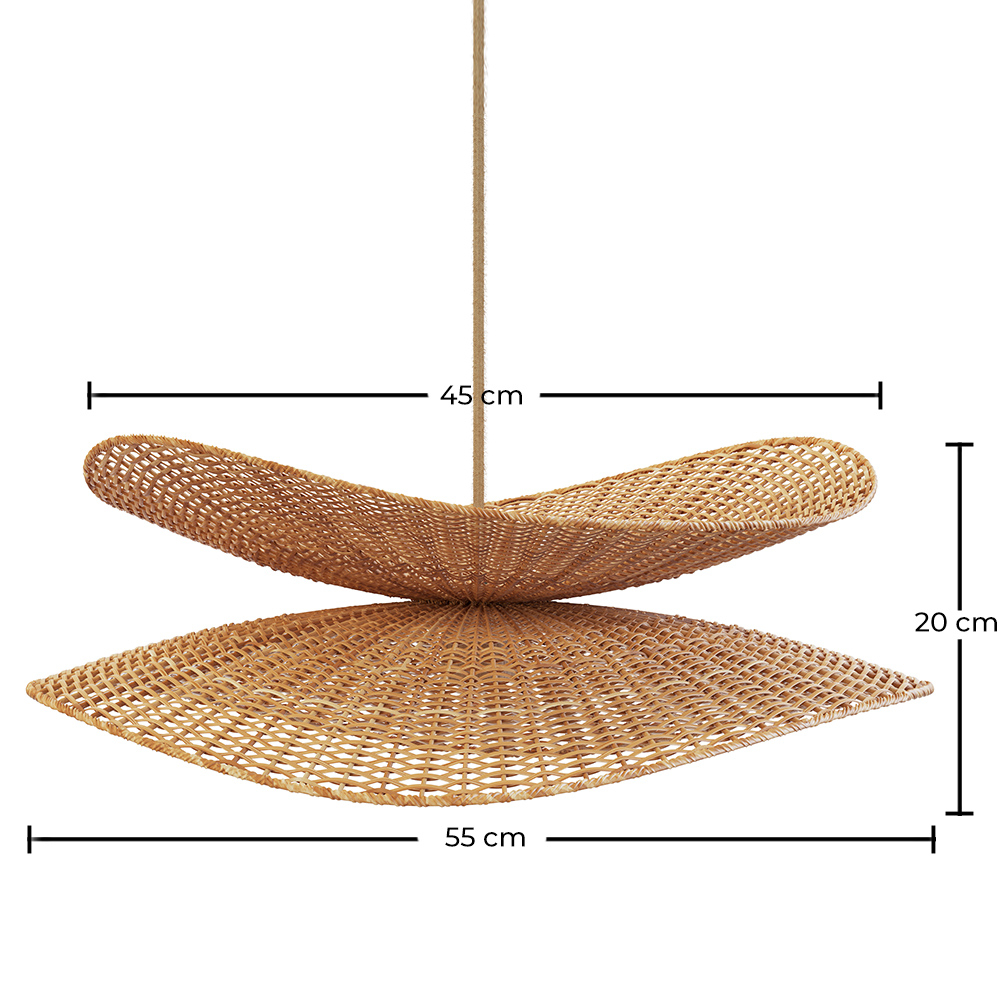 Buy Rattan Hanging Lamp - Boho Bali - Futaw Natural 61225 - in the EU