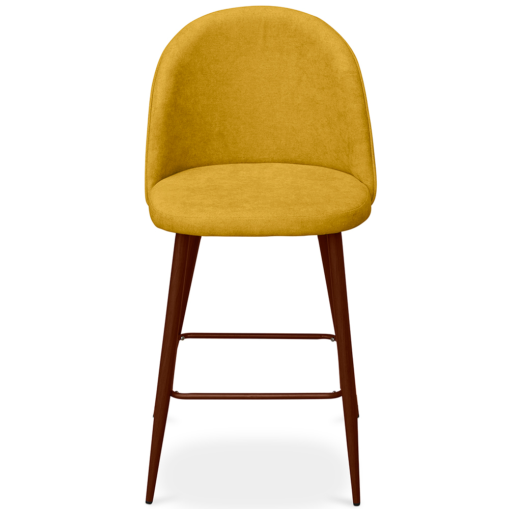 Buy Fabric Upholstered Stool - Scandinavian Design - 66cm- Bennett Yellow 61284 - prices