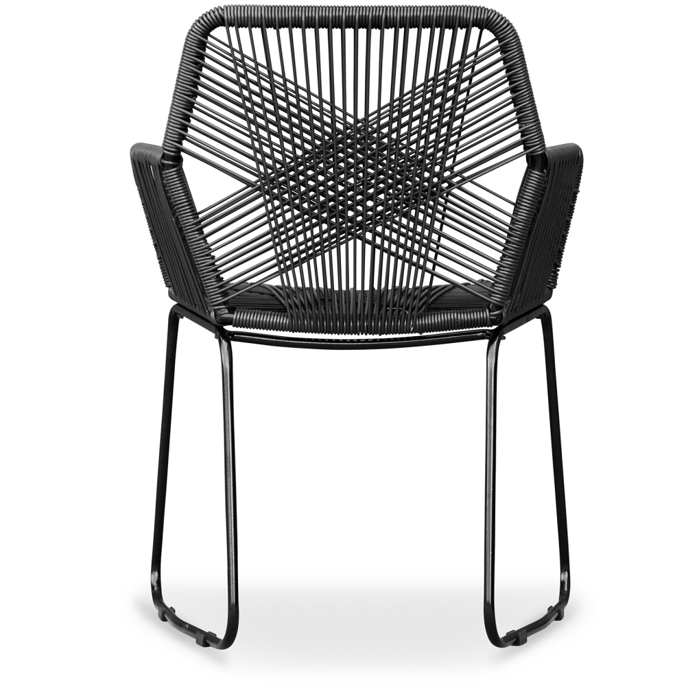 Buy Tropical Garden armchair - Black Legs Black 58538 - prices