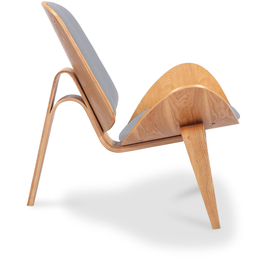 Buy Designer armchair - Scandinavian armchair - Fabric upholstery - Luna Light grey 16773 at MyFaktory