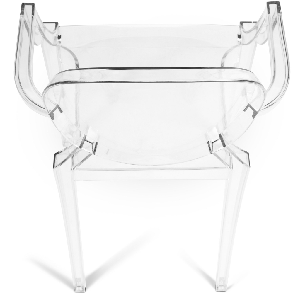 Buy Transparent Dining Chair - Armrest Design - Louis King Transparent 16461 at MyFaktory