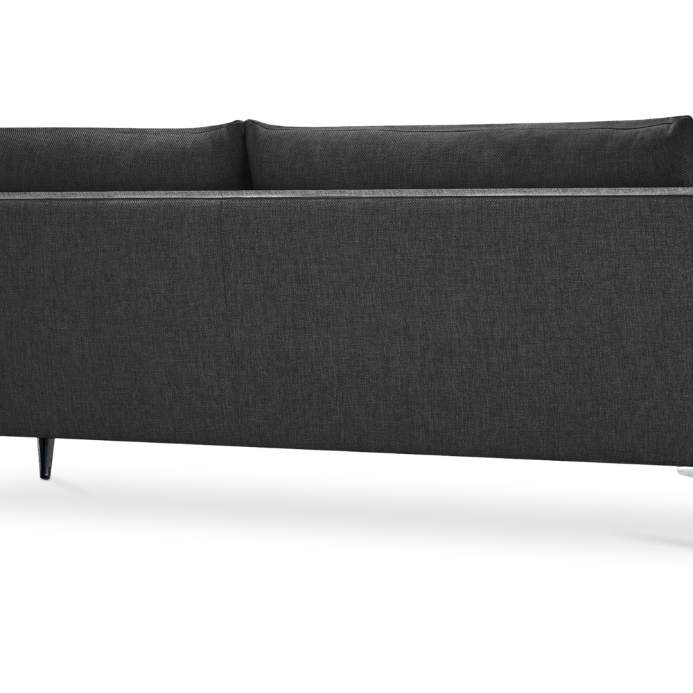Buy Design Living-room Sofa - 3 seats - Fabric Dark grey 26729 at MyFaktory