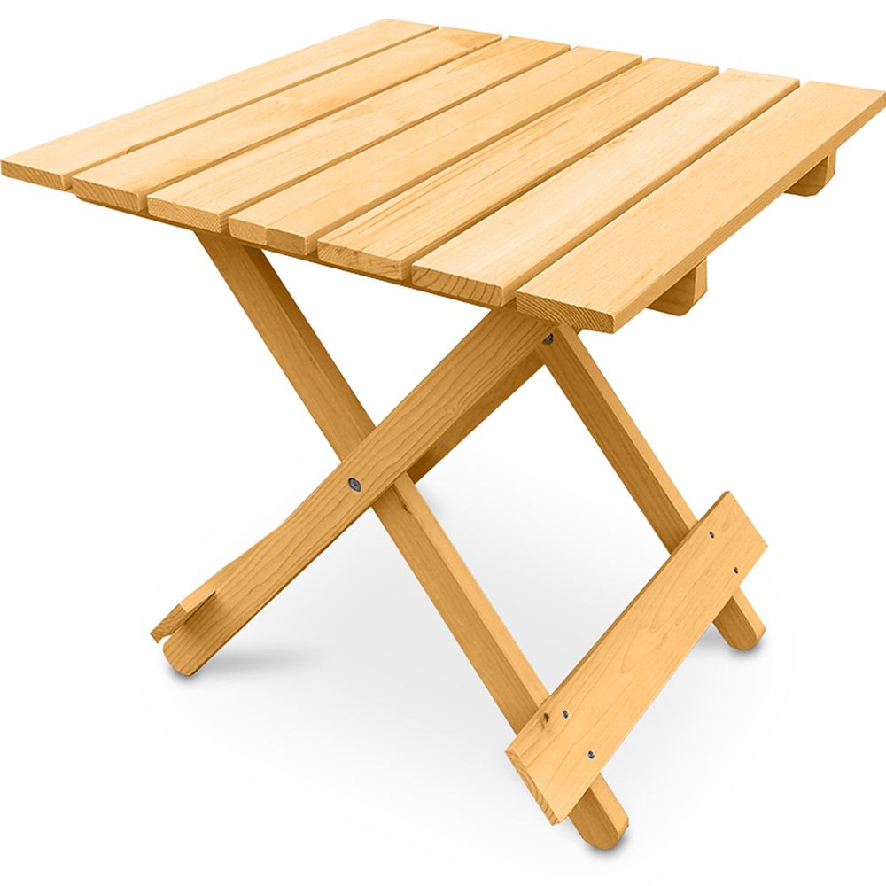  Buy Garden Table - Adirondack Wood Side Table  - Anela Natural wood 60007 - in the EU
