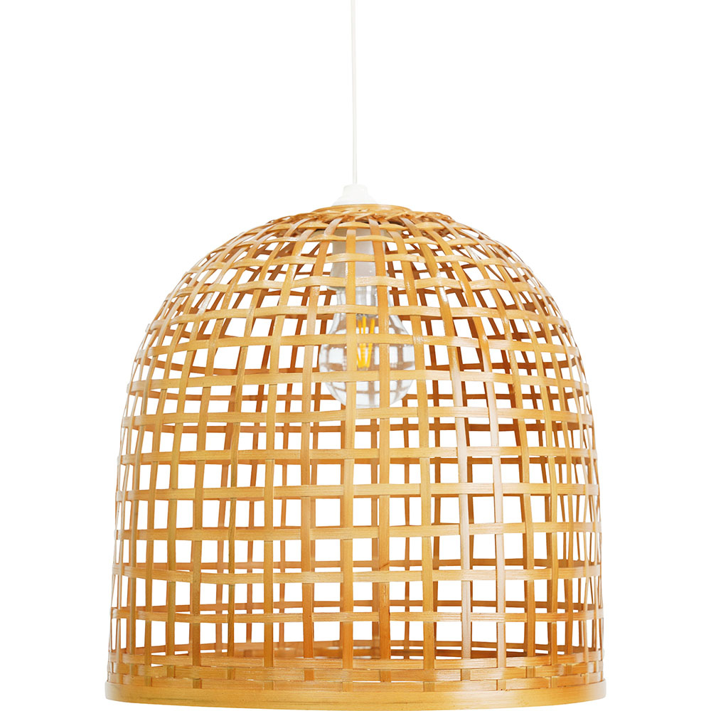  Buy Hanging Lamp Boho Bali Design Natural Bamboo - Suong Natural wood 60043 - in the EU