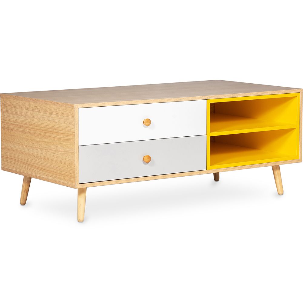  Buy Wooden TV Stand - Scandinavian Design - Preius Natural wood 60408 - in the EU