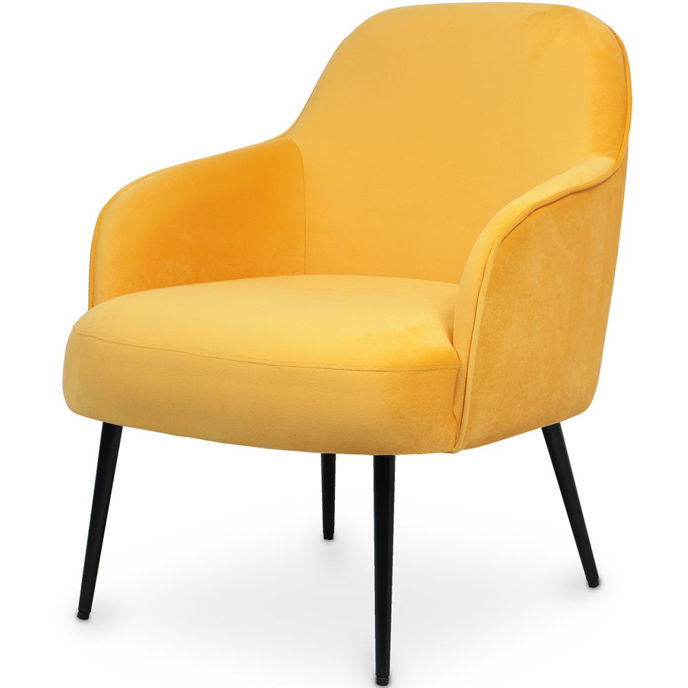  Buy Velvet upholstered Armchair - Jeve Yellow 60548 - in the EU