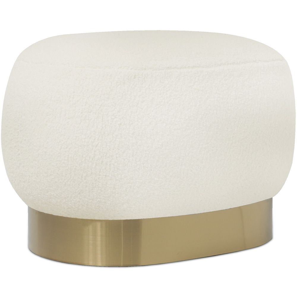  Buy Pouf Luxury Home Foot Rest - White Boucle - Premium White 60553 - in the EU