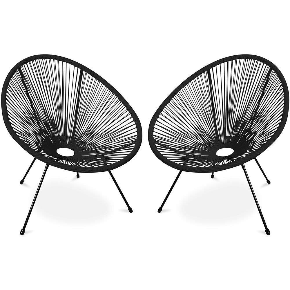  Buy  Pack Acapulco Chair x2 - Black Legs - New edition Black 60611 - in the EU