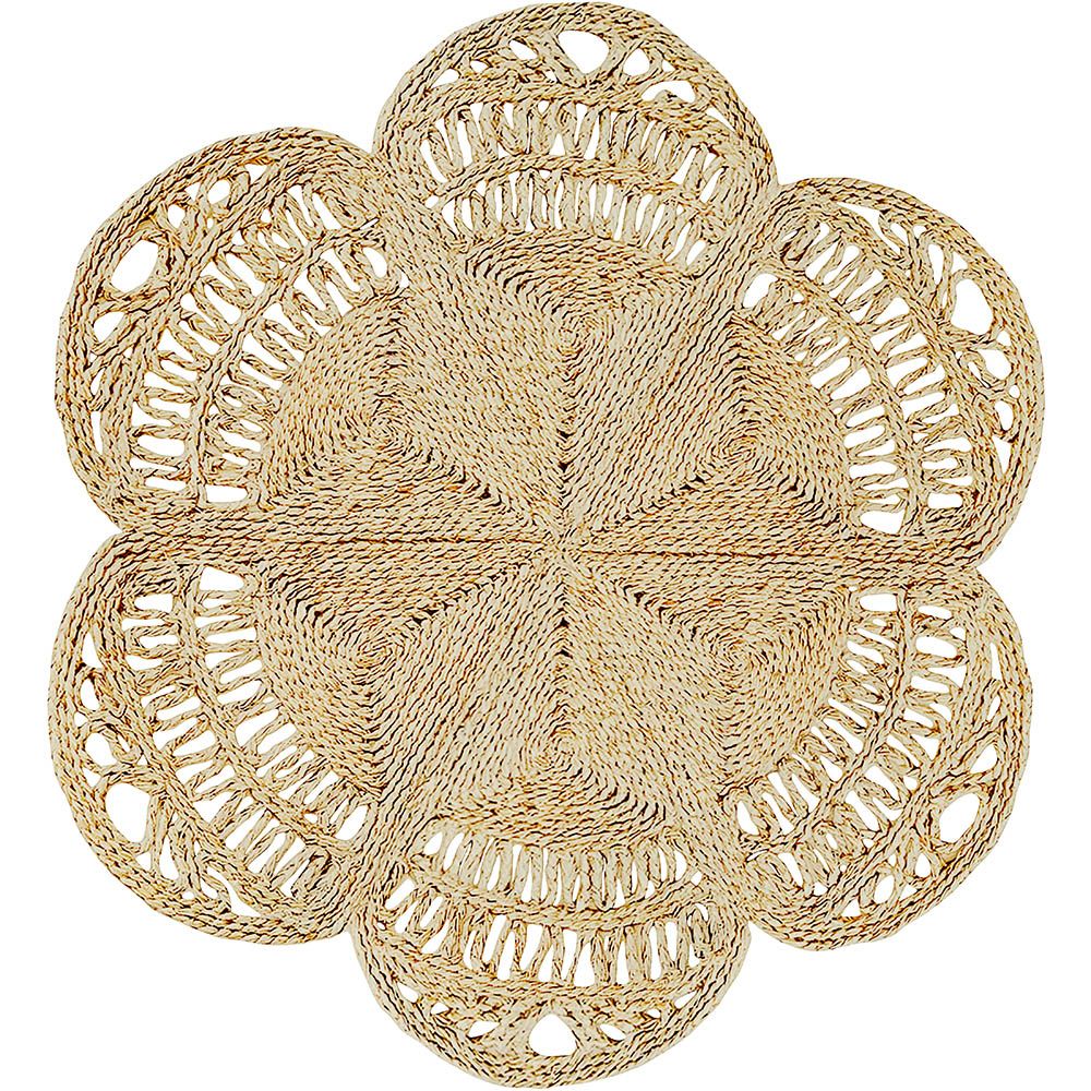  Buy Round Jute Rug - Boho Bali - 100 CM - Bacu Natural 61092 - in the EU