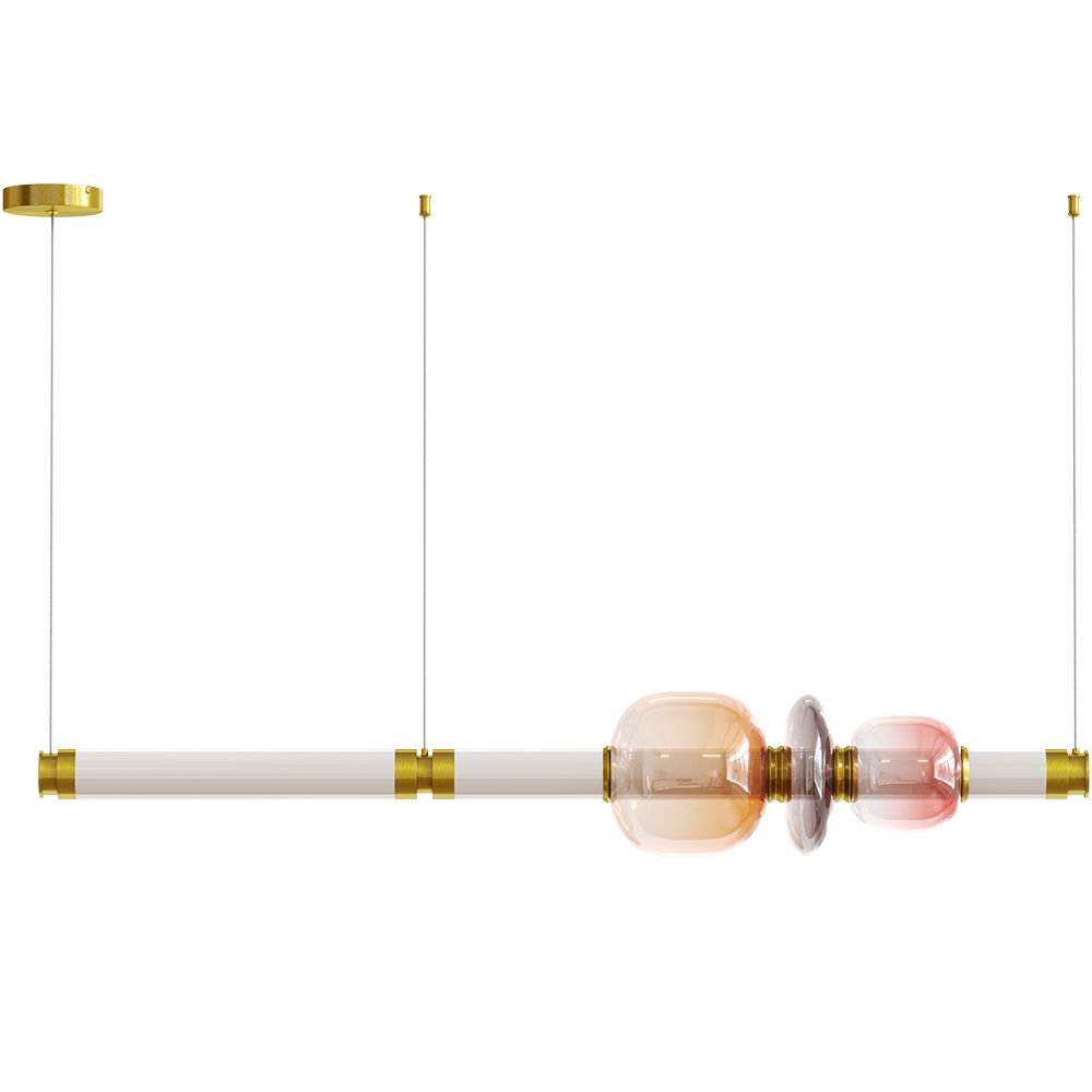  Buy Crystal Pendant Lamp - LED - Banton 100 CM Pink 61255 - in the EU