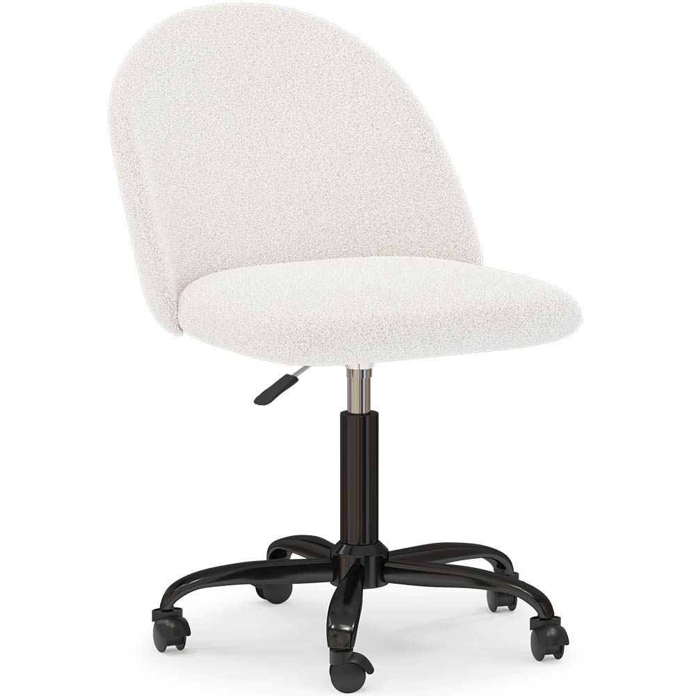  Buy Upholstered Office Chair - Bouclé - Bennett White 61271 - in the EU