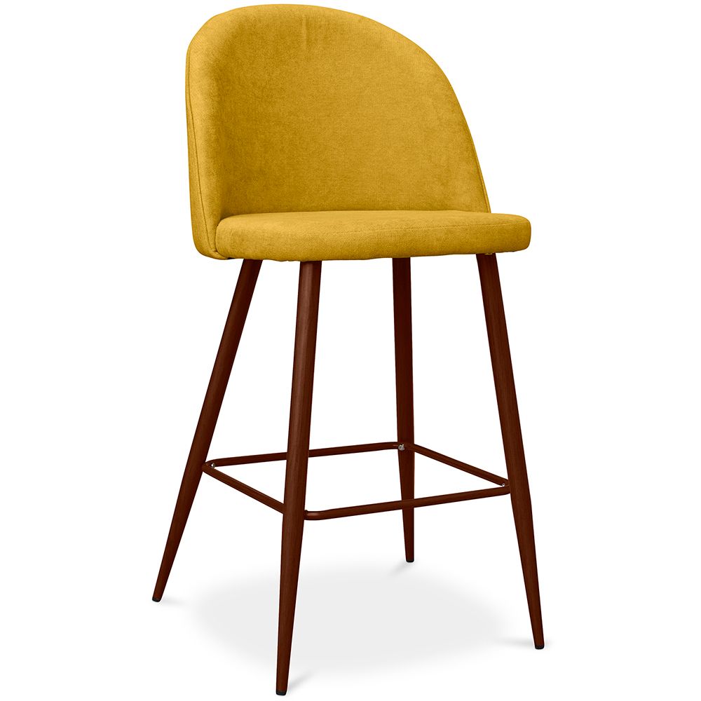  Buy Fabric Upholstered Stool - Scandinavian Design - 66cm- Bennett Yellow 61284 - in the EU